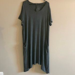 NWT Women’s Trendyland Charcoal Gray Dress with Pockets Size 2X
